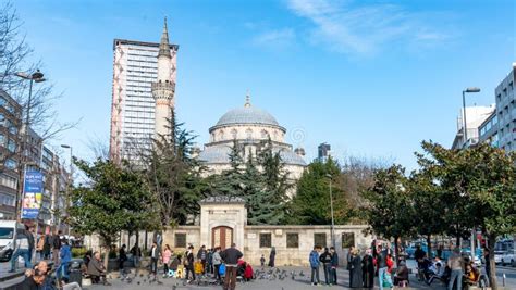 Sisli Mosque Under Snow, Sisli District of Istanbul, Turkey Editorial ...