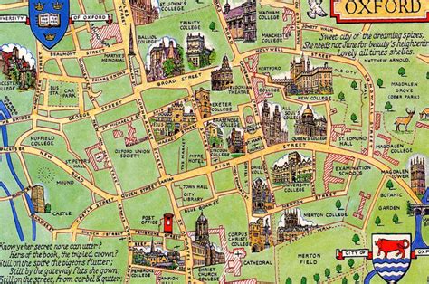 Oxford map 牛津旧地图 手绘地图 老地图 - 高清图片，堆糖，美图壁纸兴趣社区