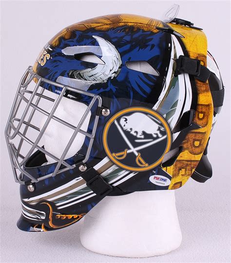 Dominik Hasek Helmet : Dominik Hasek HOF Autographed Buffalo Sabres Full-Size ... : Damn,dominik ...