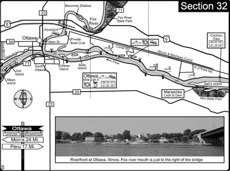 Ottawa IL Illinois River-Fox River Map - Ottawa IL • mappery