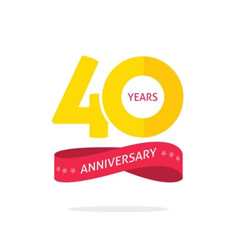 40th Anniversary Clip Art, Vector Images & Illustrations - iStock