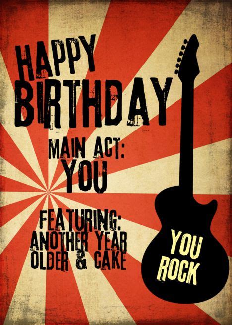 Rock Band Grunge Birthday card #Ad , #Sponsored, #Band, #Rock, #Grunge ...