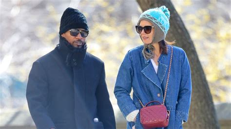 Katie Holmes and Jamie Foxx Wear Matching Sunglasses in Central Park ...