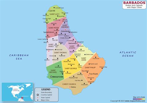 Barbados Map | HD Map of the Barbados