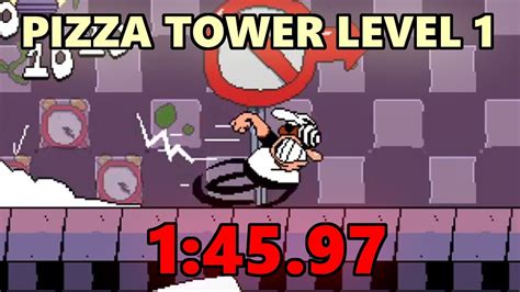 Pizza Tower Level 1 John Gutter Speedrun in 1:45.97 - YouTube