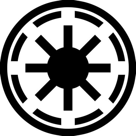 Star Wars | Star wars symbols, Star wars silhouette, Galactic republic