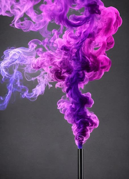 Premium Photo | A purple smoke from the purple smoke bomb