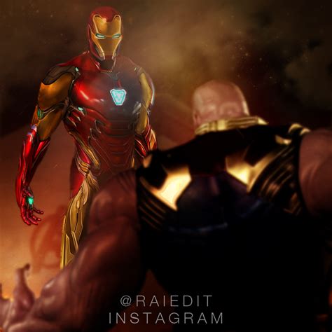 Iron man vs Thanos (Endgame) by badlalands on DeviantArt