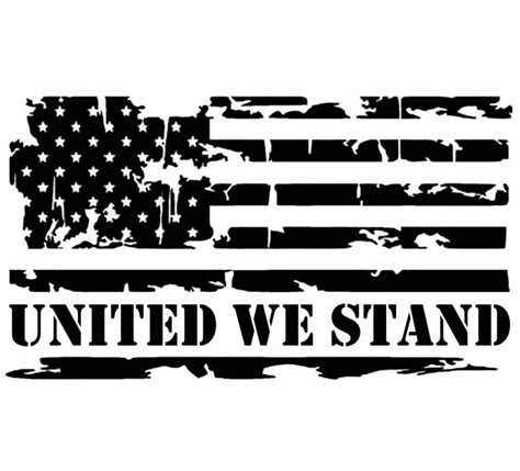 United We Stand Flag Vinyl Decal Sticker | Etsy