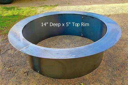 Stainless Steel Fire Pit Ring With Rolled Top Flange. - Fire Pit Ring For Sale