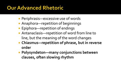 Our Advanced Rhetoric Periphrasis—excessive use of words - ppt download