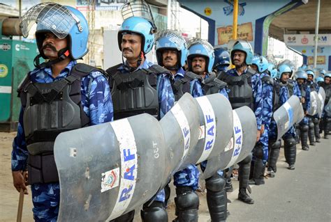 Rapid Action Force (RAF) personnel deployed at Badshahpur - TheDailyGuardian