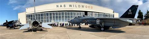 Great photo of the exterior with aircraft at the Naval Air Station Wildwood Aviation Museum ...