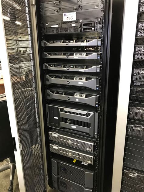 CONTENTS OF SERVER RACK INCLUDING: DELL PRECISION R5400, 2X DELL POWEREDGE R610, POWEREDGE R420,