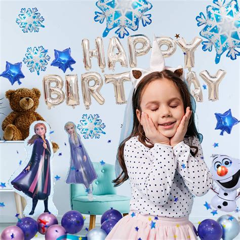 Frozen Birthday Party Supplies, Frozen Birthday Decorations,Frozen Birthday Balloons Include 15 ...