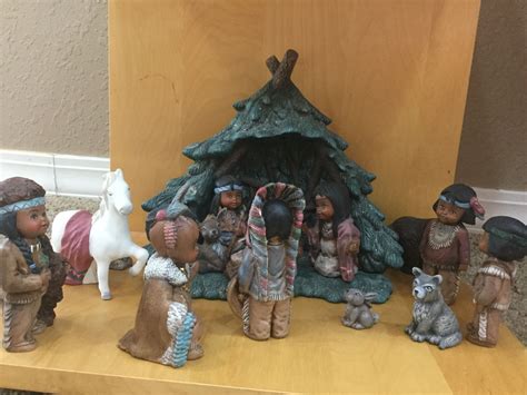 Hand painted ceramic Native American nativity | Ceramic painting, Hand ...