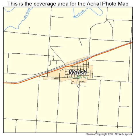 Aerial Photography Map of Walsh, CO Colorado