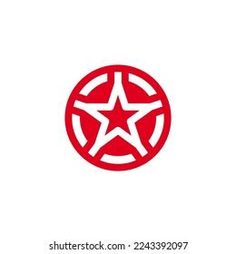 Red Star Logo Design Vector Sign Stock Vector (Royalty Free) 2243392097 ...