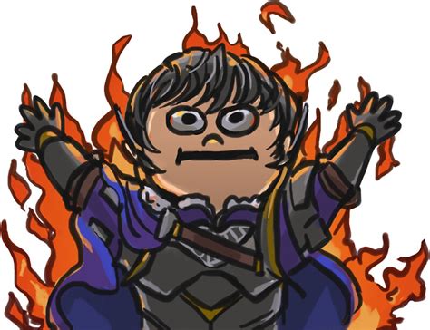 "Fire Emblem- Berkut, on Fire" Stickers by Fishy Business | Redbubble