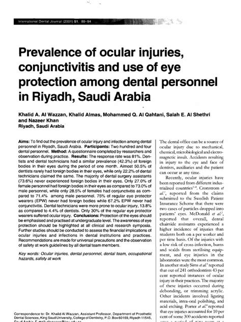 Ocular Injury | PDF | Dentistry | Human Eye