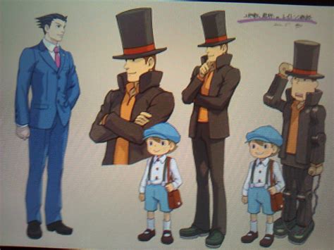 Professor Layton vs. Phoenix Wright concept art,... - Tiny Cartridge 3DS - Nintendo Switch, 3DS ...