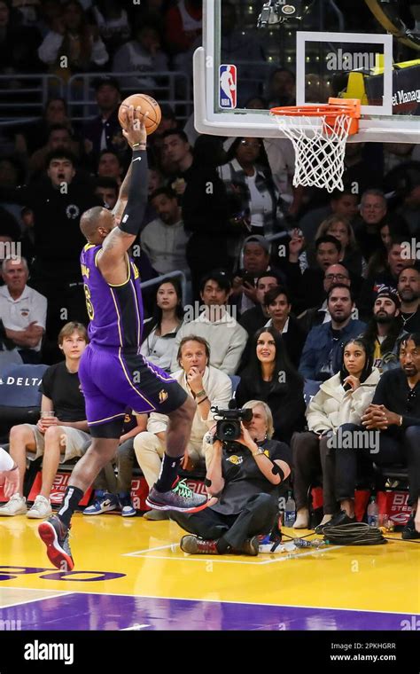 LOS ANGELES, CA - APRIL 07:Los Angeles Lakers forward LeBron James (6 ...