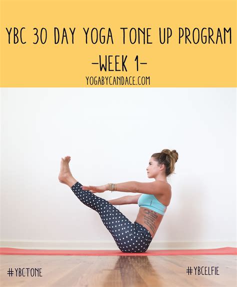 30 Day Yoga Tone Up Program - Week 1 — YOGABYCANDACE