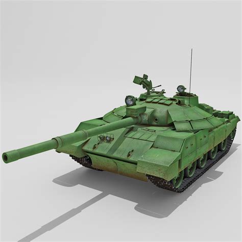 3d model t-62m soviet main battle tank