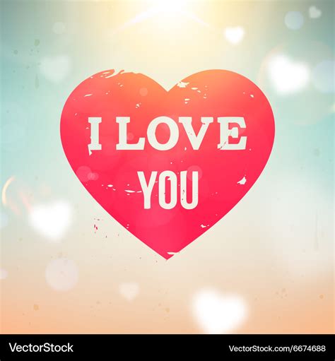 Romantic love heart Royalty Free Vector Image - VectorStock