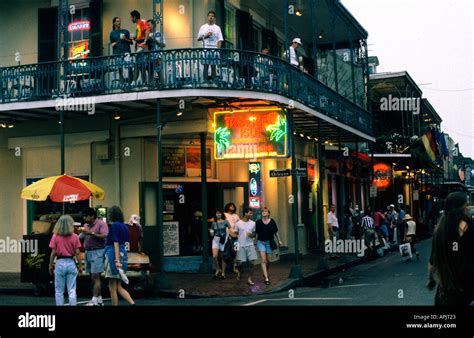 New Orleans Bourbon Street Pub Music bar fun party Stock Photo: 5160994 ...