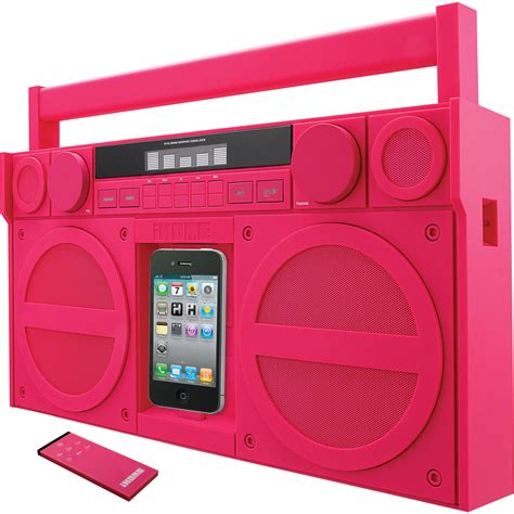 iHome iP4 Portable FM Stereo Boombox for iPhone / iPod IP4PZC