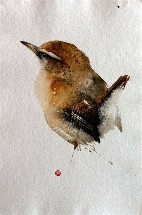 "Wren" ~ Watercolor by Karl Mårtens (With images) | Malarstwo chińskie, Sztuka chińska, Obrazy