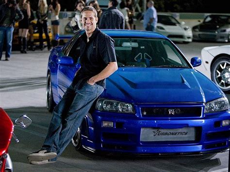 Nissan Skyline Gtr R34 Paul Walker Wallpaper With Car - Draw-egg