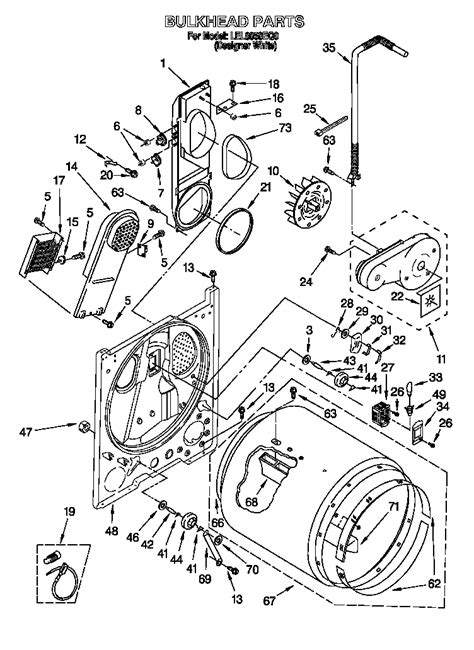 Diagram & Parts List for Model lel8858eq0 Whirlpool-Parts Dryer-Parts | SearsPartsDirect