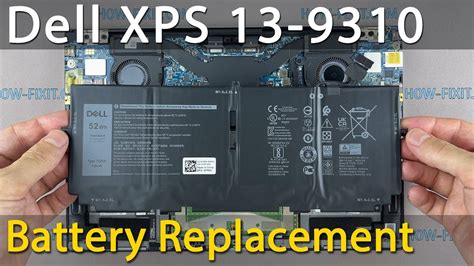 Dell XPS 13 9310 Battery Replacement - YouTube