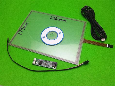 New 10.4 inch 4 wire resistive touch panel digitizer +Driver board ...