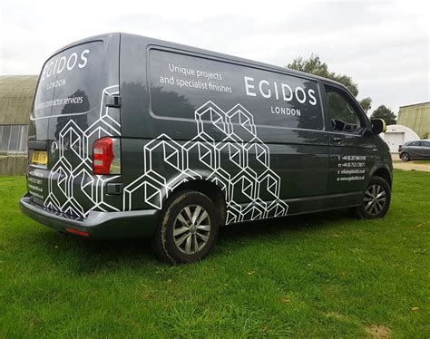 We recently installed van graphics for Egidos. Which included a unique white geometric pattern ...