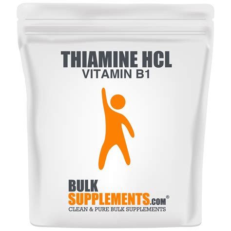 Buy BulkSupplements.com Thiamine HCl Vitamin B1 Powder - B1 Vitamins ...