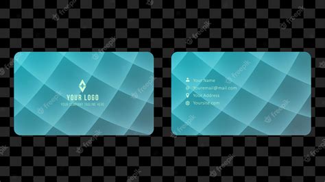 Premium Vector | Green turquoise simple business card template