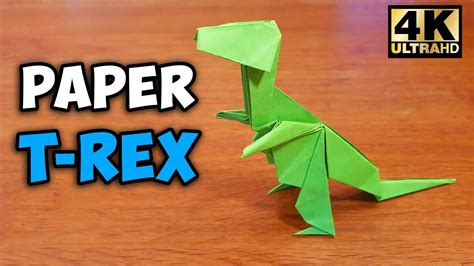 How To Make an Origami T-Rex | Origami t rex, Paper crafts origami, Origami