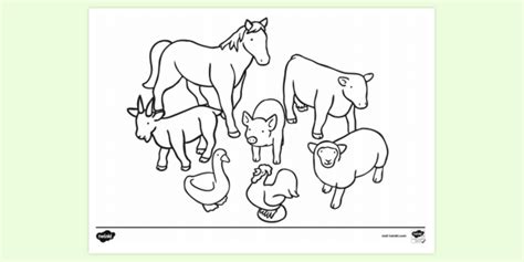 FREE! - Farm Animals Colouring Sheet | Colouring Sheets