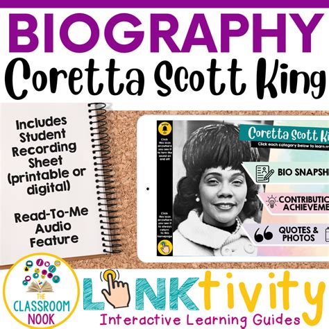 Coretta Scott King Biography LINKtivity® for Kids — THE CLASSROOM NOOK