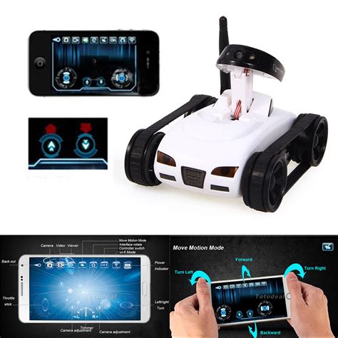 I – Spy Tank Car Vedio Camera WiFi Remote Control By Iphone Android White 2MP ...