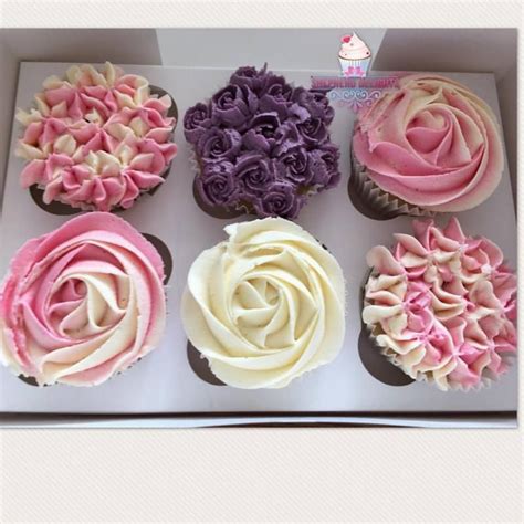 Buttercream Flower Cupcakes: These are our Buttercream Flower Cupcakes. Cupcakes infus ...