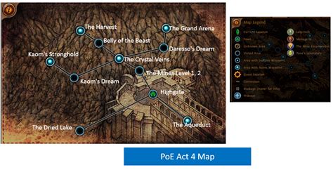 Poe Act 4 Map Guide Waypoints World Map Walkthrough | Images and Photos finder