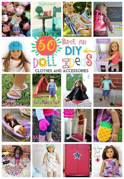 American Girl doll diy clothes and accessorizes that you can DIY - A girl and a glue gun