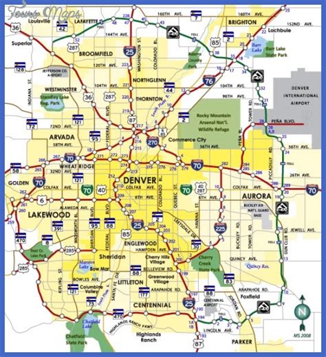 Denver Map Tourist Attractions - ToursMaps.com