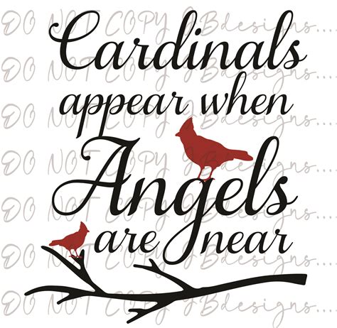 Cardinals appear when angels are near SVG | Etsy | Cardinals, Basic ...