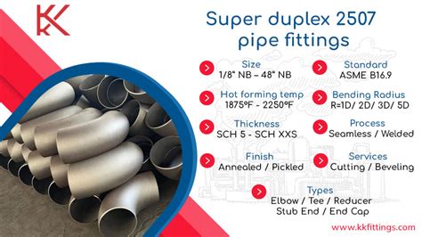 Super duplex 2507 pipe fittings | Alloy 2507 elbow/ tee manufacturer