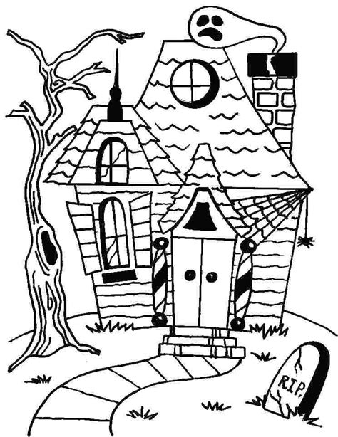 Haunted House Coloring Pages Printables at GetColorings.com | Free ...